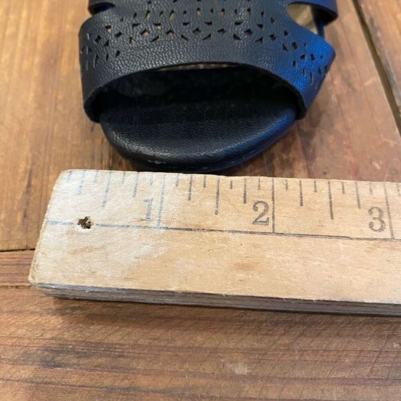 Girls High Top Sandal Black Greek Grecian Style Toddler Size 5 - Picture 11 of 15